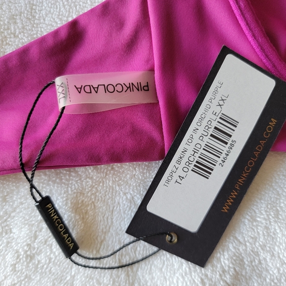 Pink Colada Bikini Top Size XXL - Picture 2 of 2